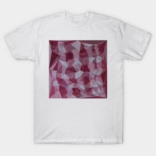 Cornell Red Abstract Low Polygon Background T-Shirt